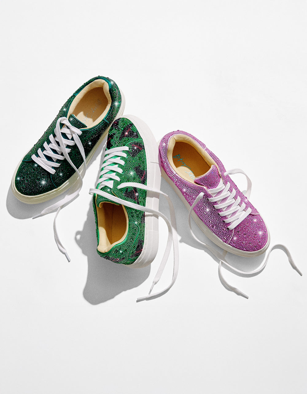 Betsey Johnson SIDNY LIGHT PINK Rhinestone Sneaker
