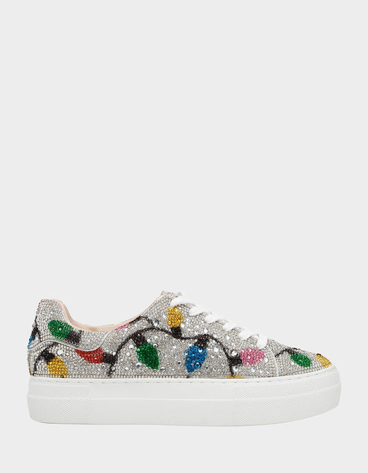 Betsey Johnson SIDNY MULTI LIGHTS Women's Christmas Lights Sneaker