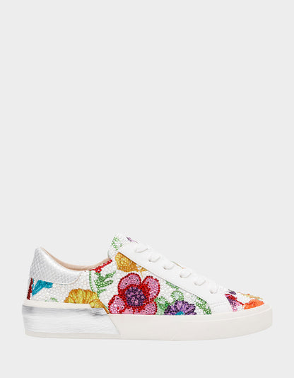Betsey Johnson DAMON BRIGHT MULTI Women's Multicolor Floral Sneaker