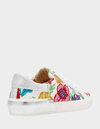 Betsey Johnson DAMON BRIGHT MULTI Women's Multicolor Floral Sneaker