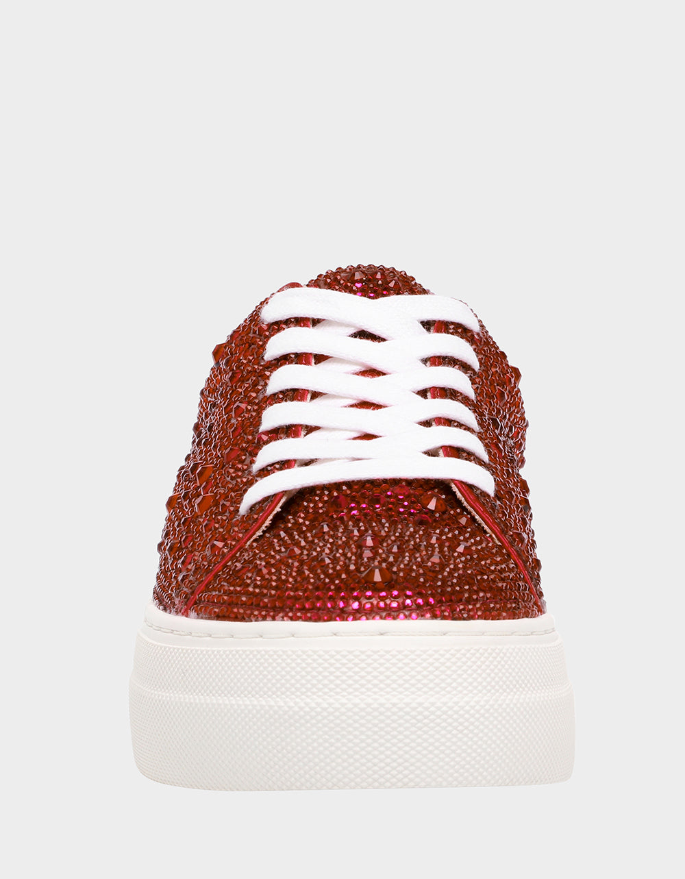 Betsey Johnson SIDNY RED Rhinestone Sneaker