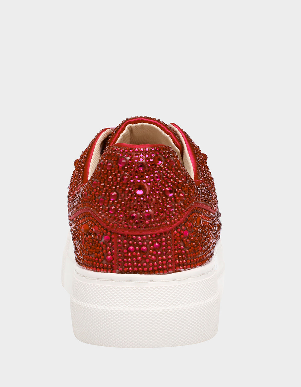 Betsey Johnson SIDNY RED Rhinestone Sneaker