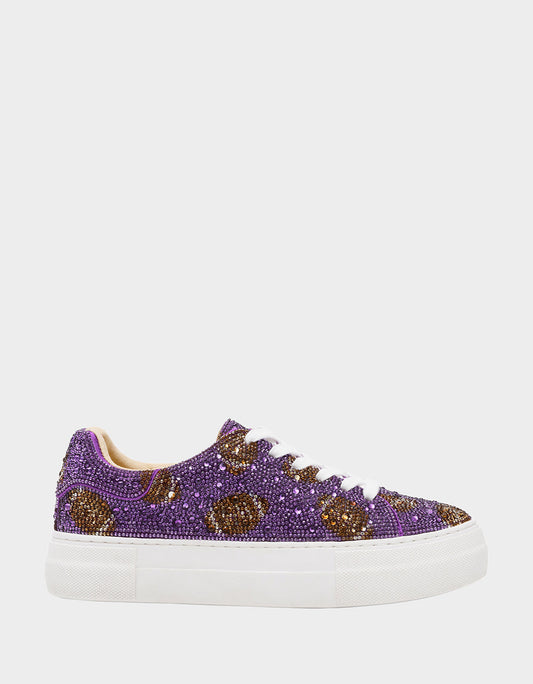 Betsey Johnson SIDNY PURPLE FOOTBALL Women's Football Sneaker