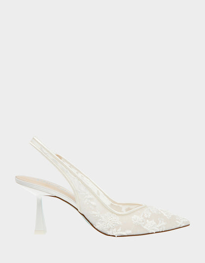 Betsey Johnson NIKKI IVORY Slingback Heels