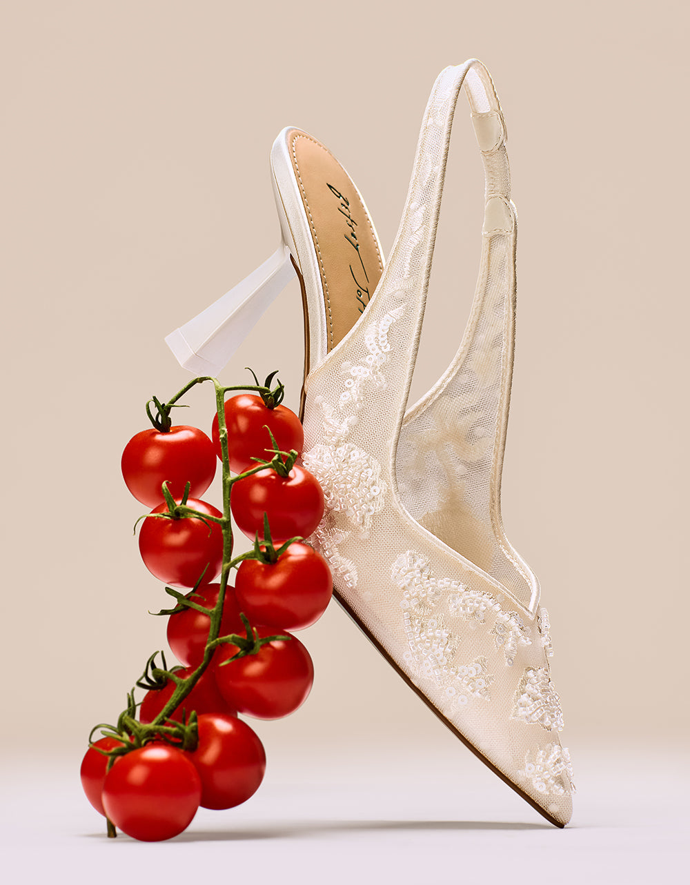 Betsey Johnson NIKKI IVORY Slingback Heels