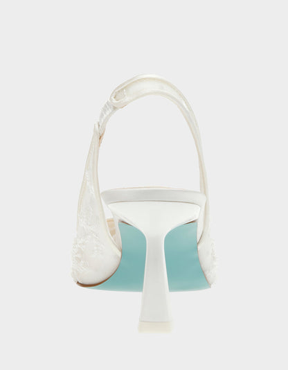 Betsey Johnson NIKKI IVORY Slingback Heels