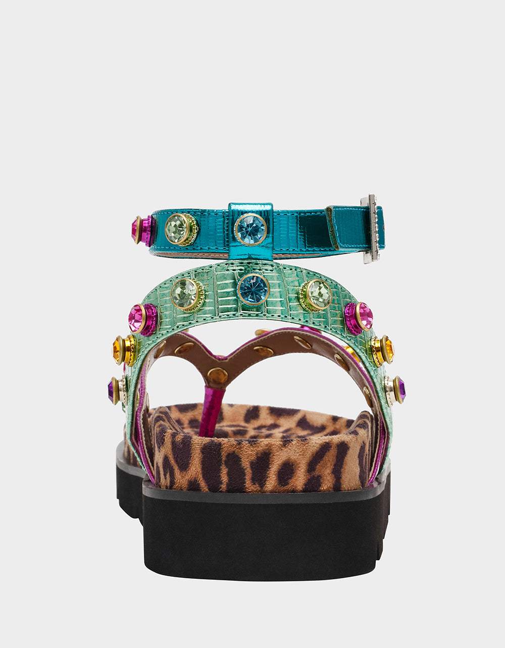 Betsey Johnson CONLEY METALLIC MULTI Strappy Flatform Sandal