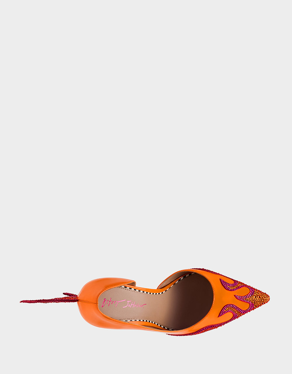 Betsey Johnson PHOENIX ORANGE MULTI Pointed-Toe Pump Women's Heel