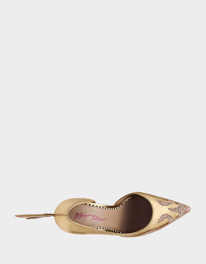 Betsey Johnson PHOENIX METAL MULTI Pointed-Toe Pump Women's Heel