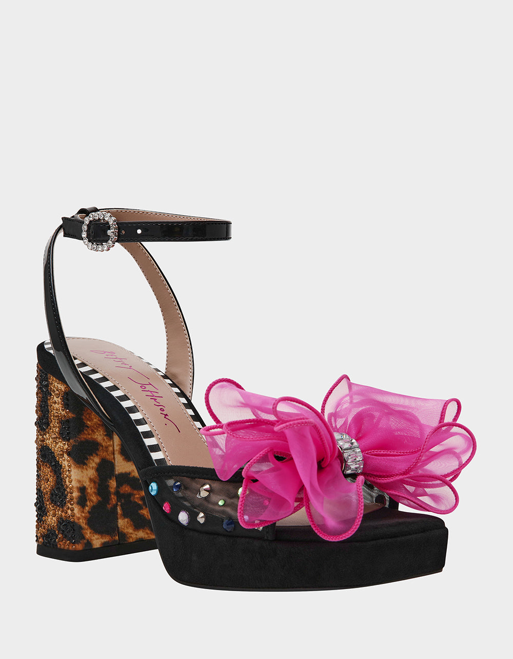 Betsey Johnson PALLOMA BLACK MULTI Women's Platform Block Heel