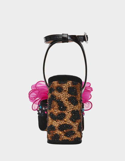 Betsey Johnson PALLOMA BLACK MULTI Women's Platform Block Heel