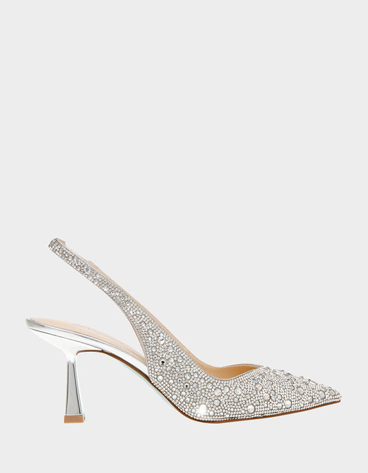 Betsey Johnson CLARK SILVER Pumps