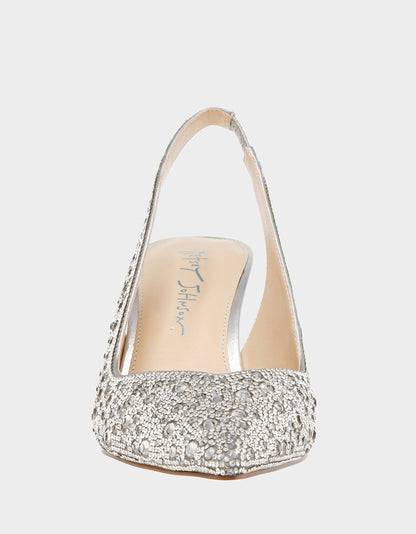 Betsey Johnson CLARK SILVER Pumps