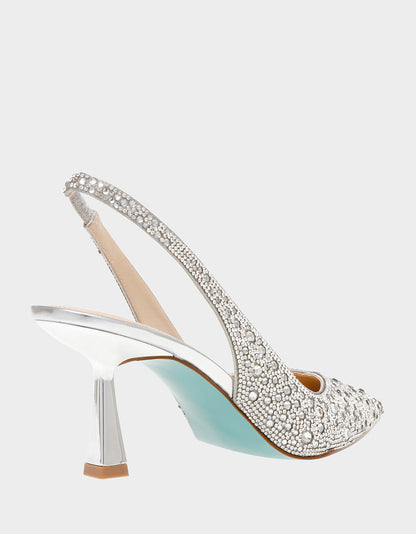 Betsey Johnson CLARK SILVER Pumps