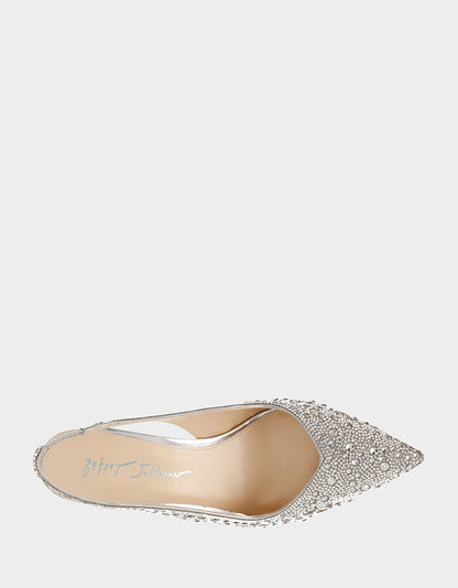 Betsey Johnson CLARK SILVER Pumps