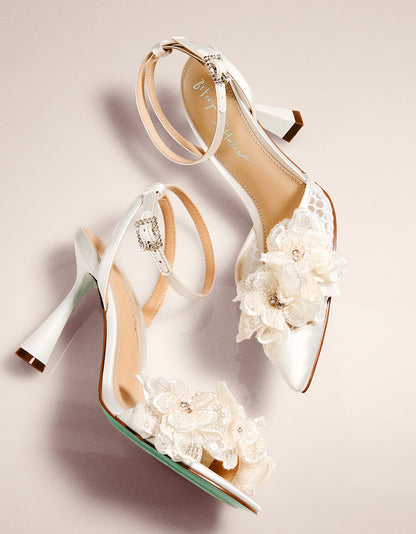 Betsey Johnson CALI IVORY Strappy Heel