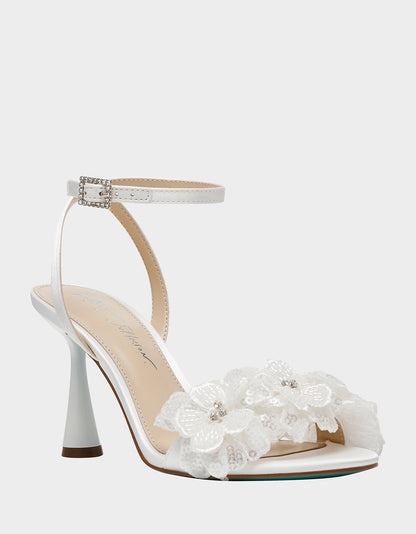 Betsey Johnson CALI IVORY Strappy Heel