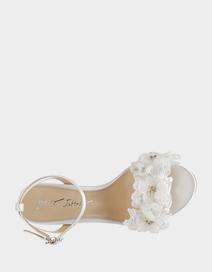 Betsey Johnson CALI IVORY Strappy Heel