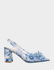 WHITE/BLUE FLORAL