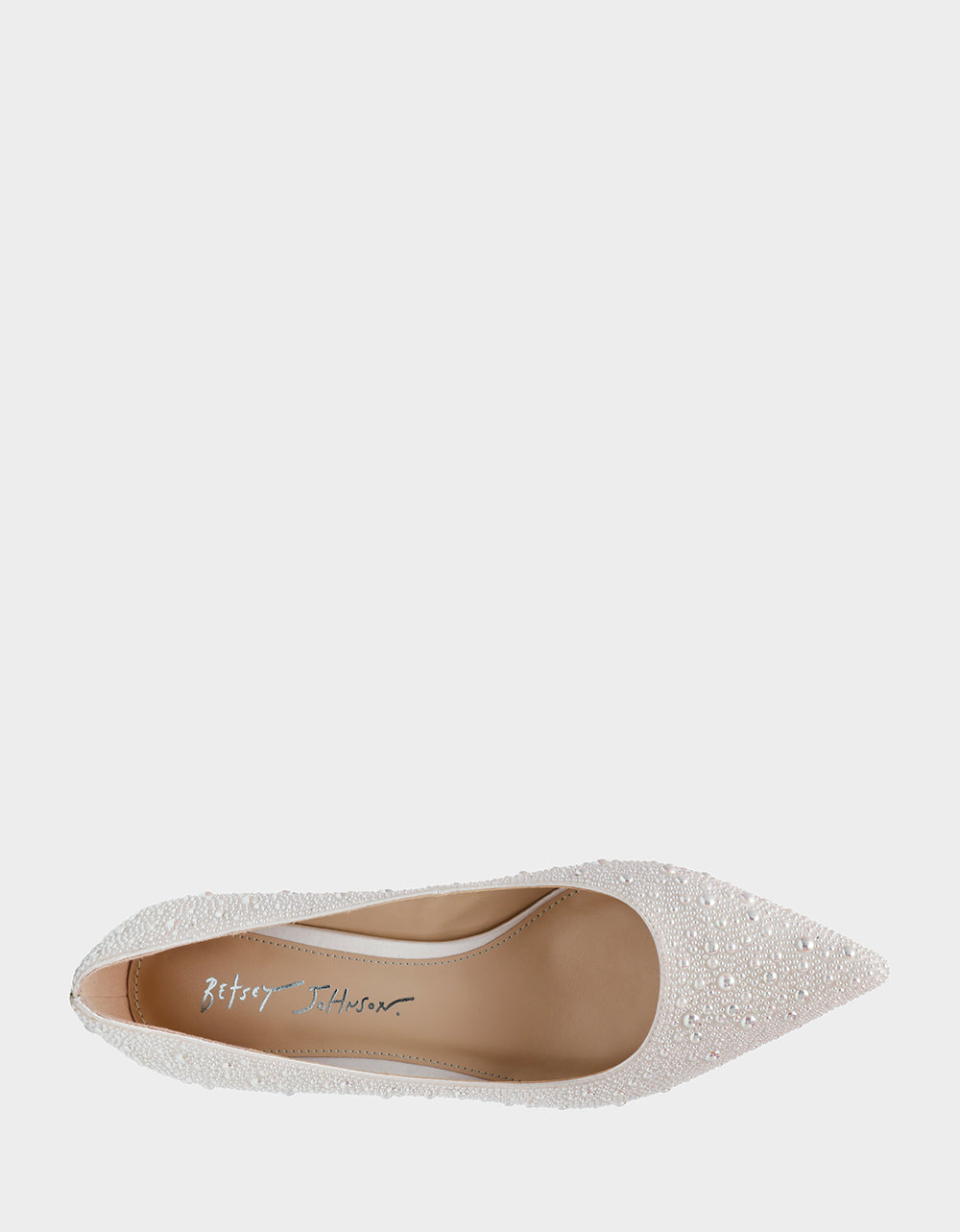 Betsey Johnson SCOUT PEARL Bridal Kitten Heel