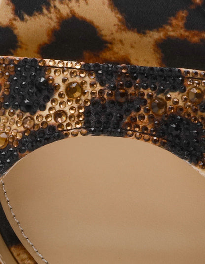 Betsey Johnson KAMI LEOPARD Block Heel Open Toe Women's Heel