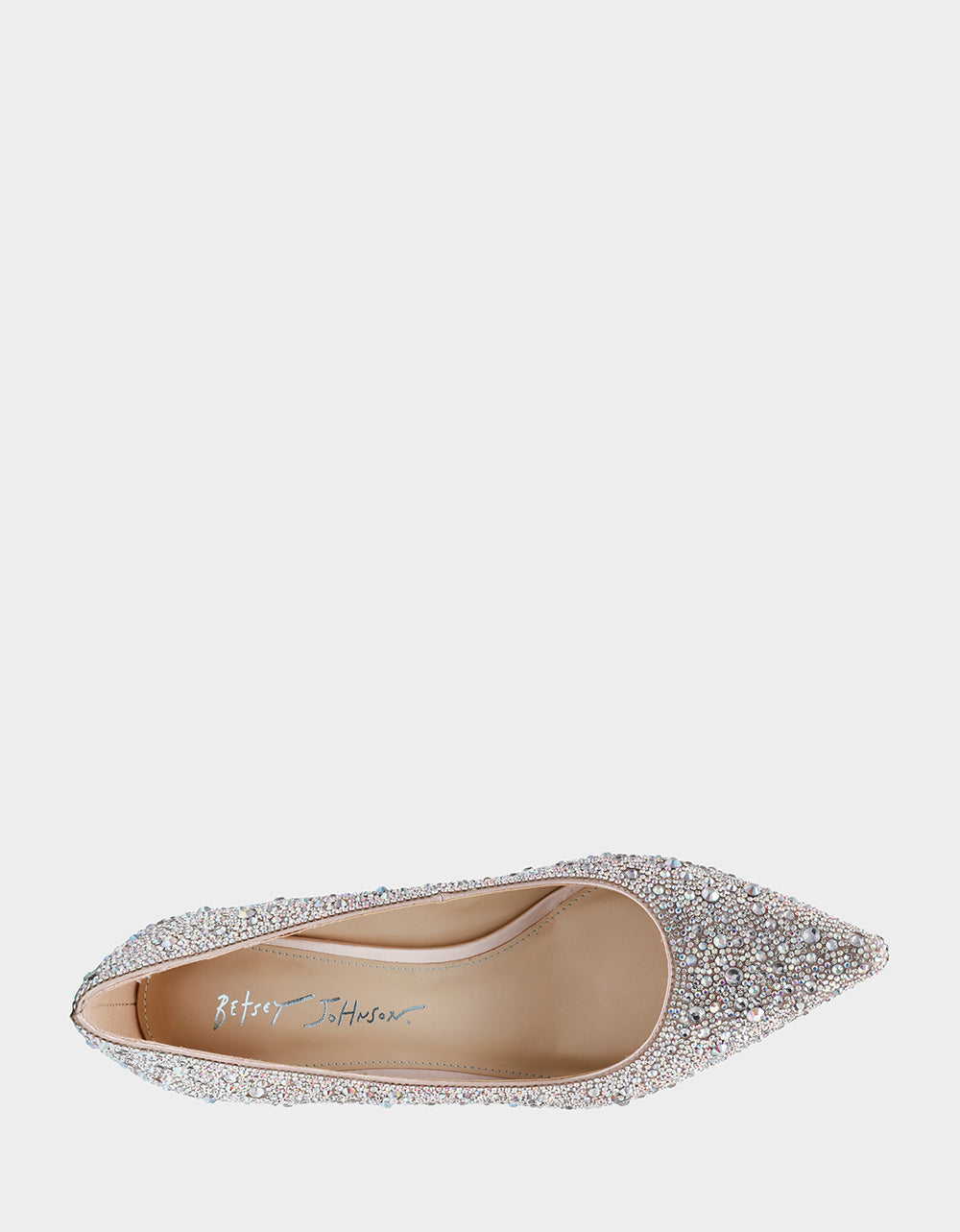 Betsey Johnson SCOUT RHINESTONE Bridal Kitten Heel