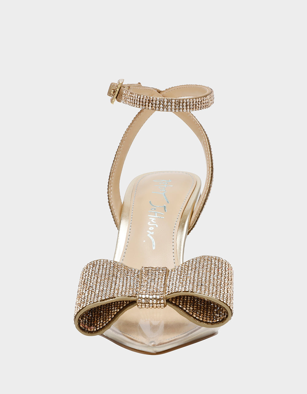 Betsey Johnson HART LIGHT GOLD Bow Heels