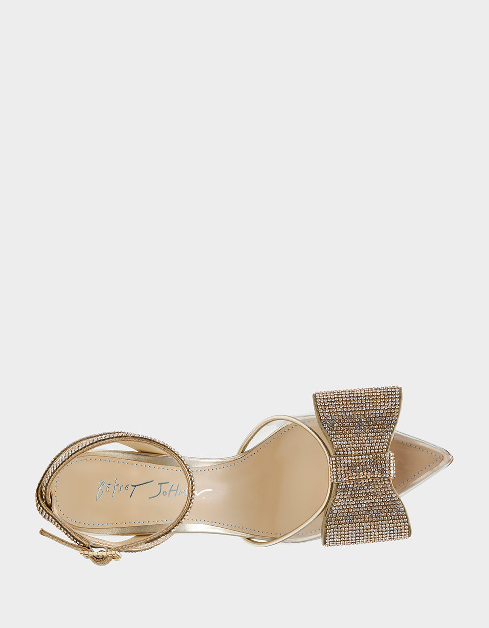 Betsey Johnson HART LIGHT GOLD Bow Heels