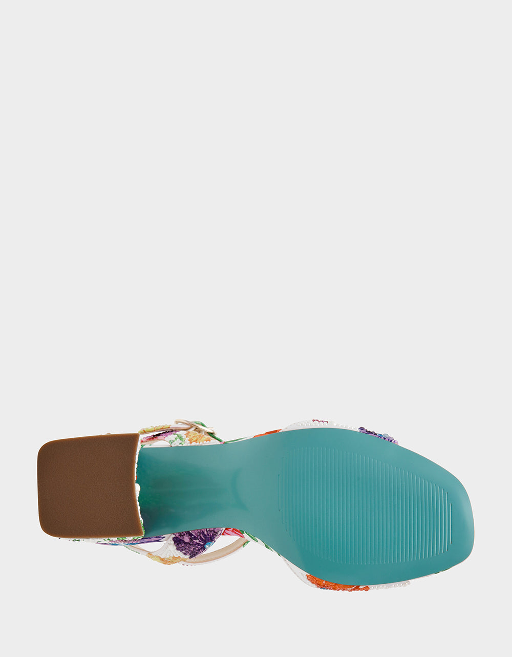 Betsey Johnson TAMY BRIGHT MULTI Women's Floral Block Heel Sandal