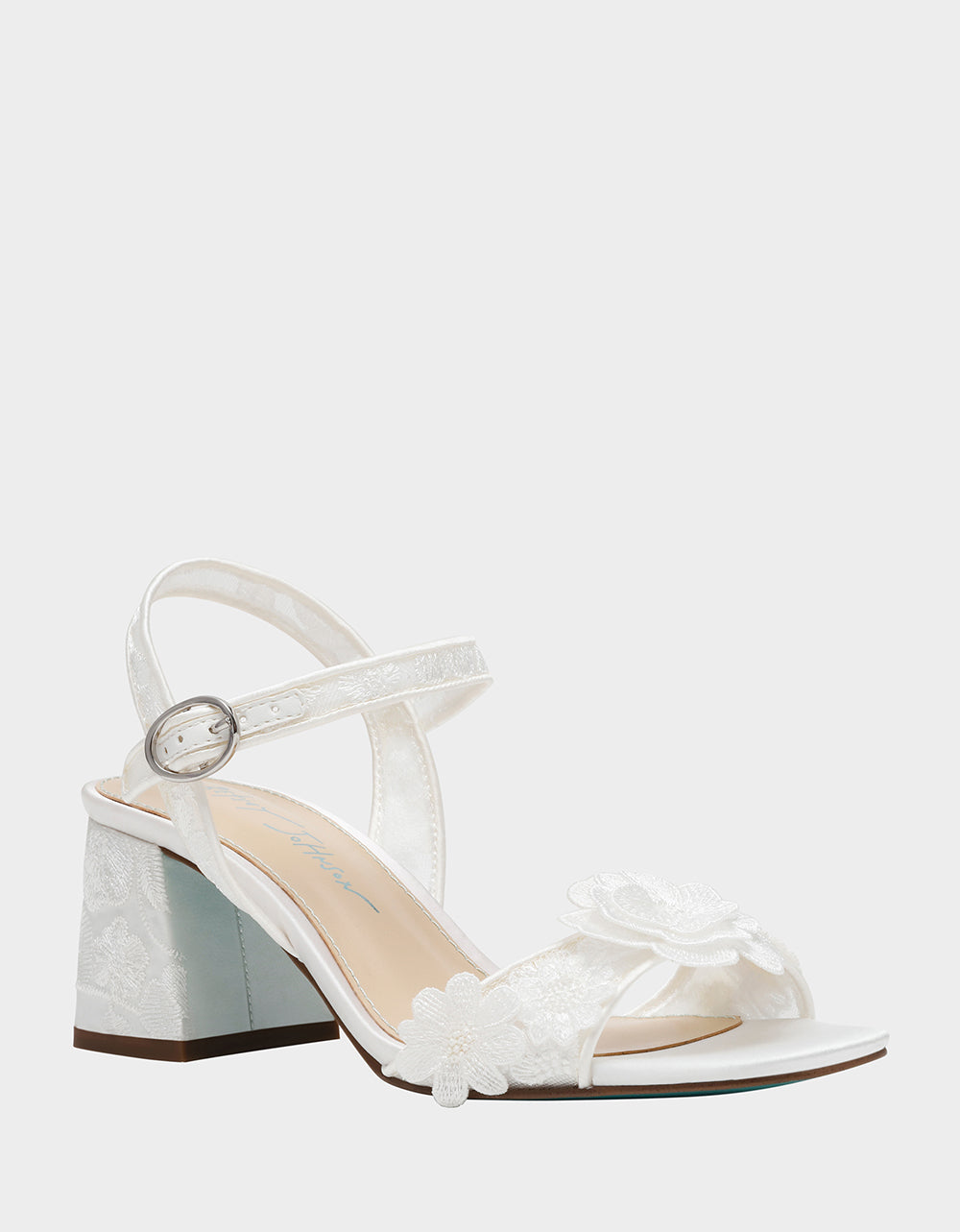 Betsey Johnson BLARE IVORY Square-Toe Block Heel