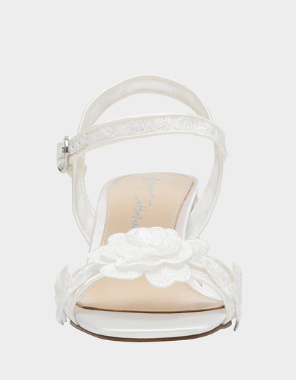 Betsey Johnson BLARE IVORY Square-Toe Block Heel