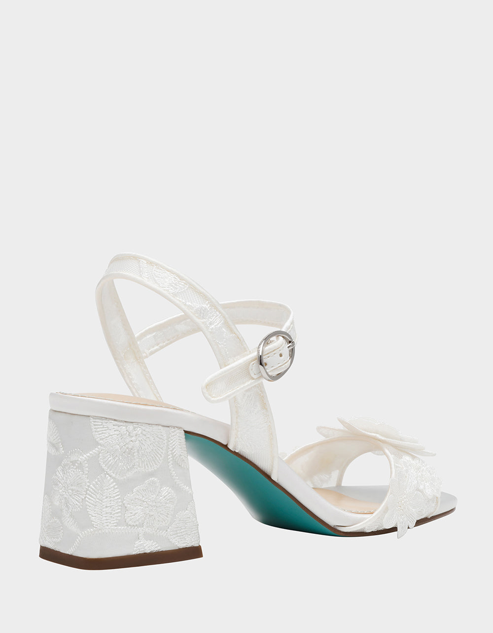 Betsey Johnson BLARE IVORY Square-Toe Block Heel