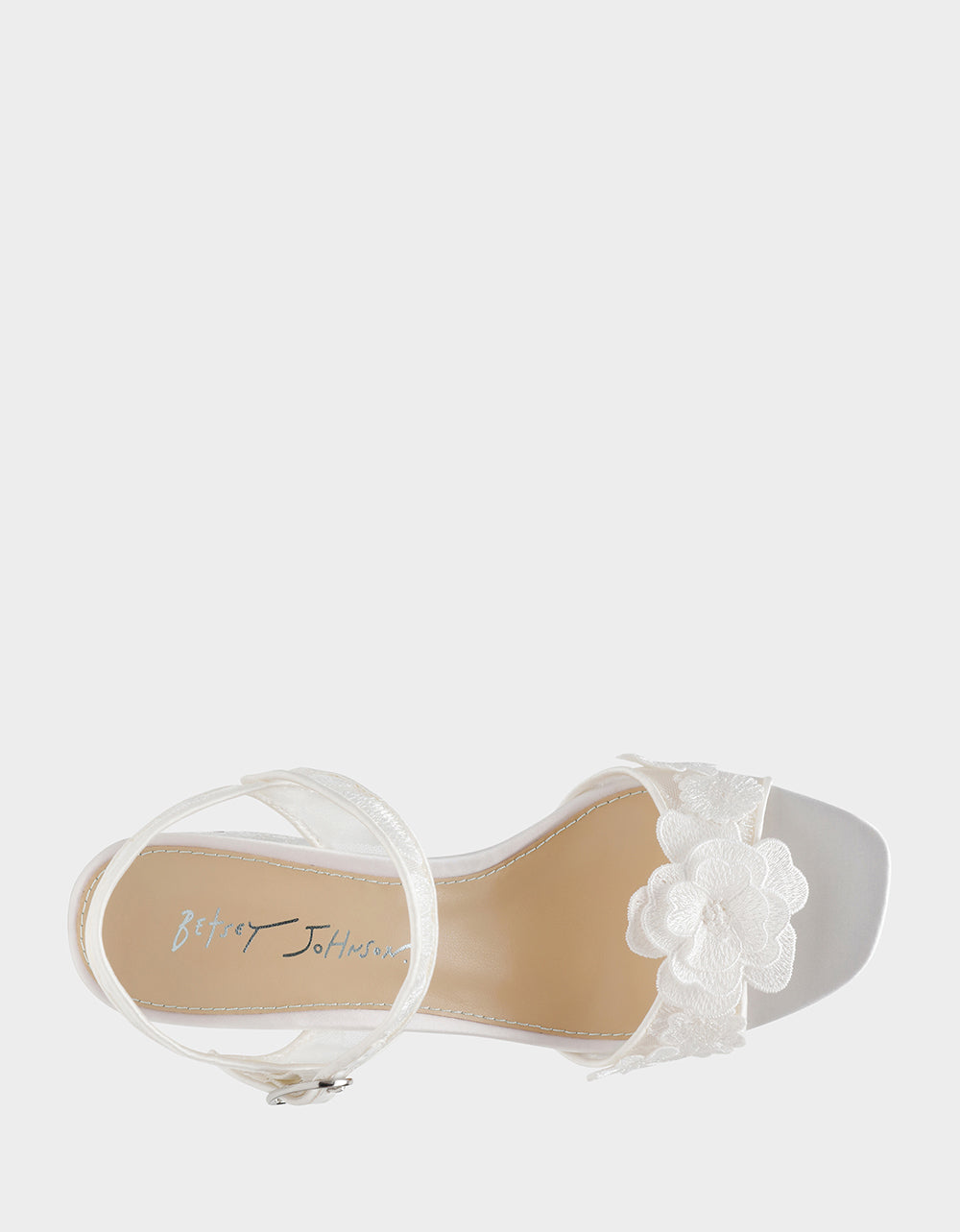 Betsey Johnson BLARE IVORY Square-Toe Block Heel