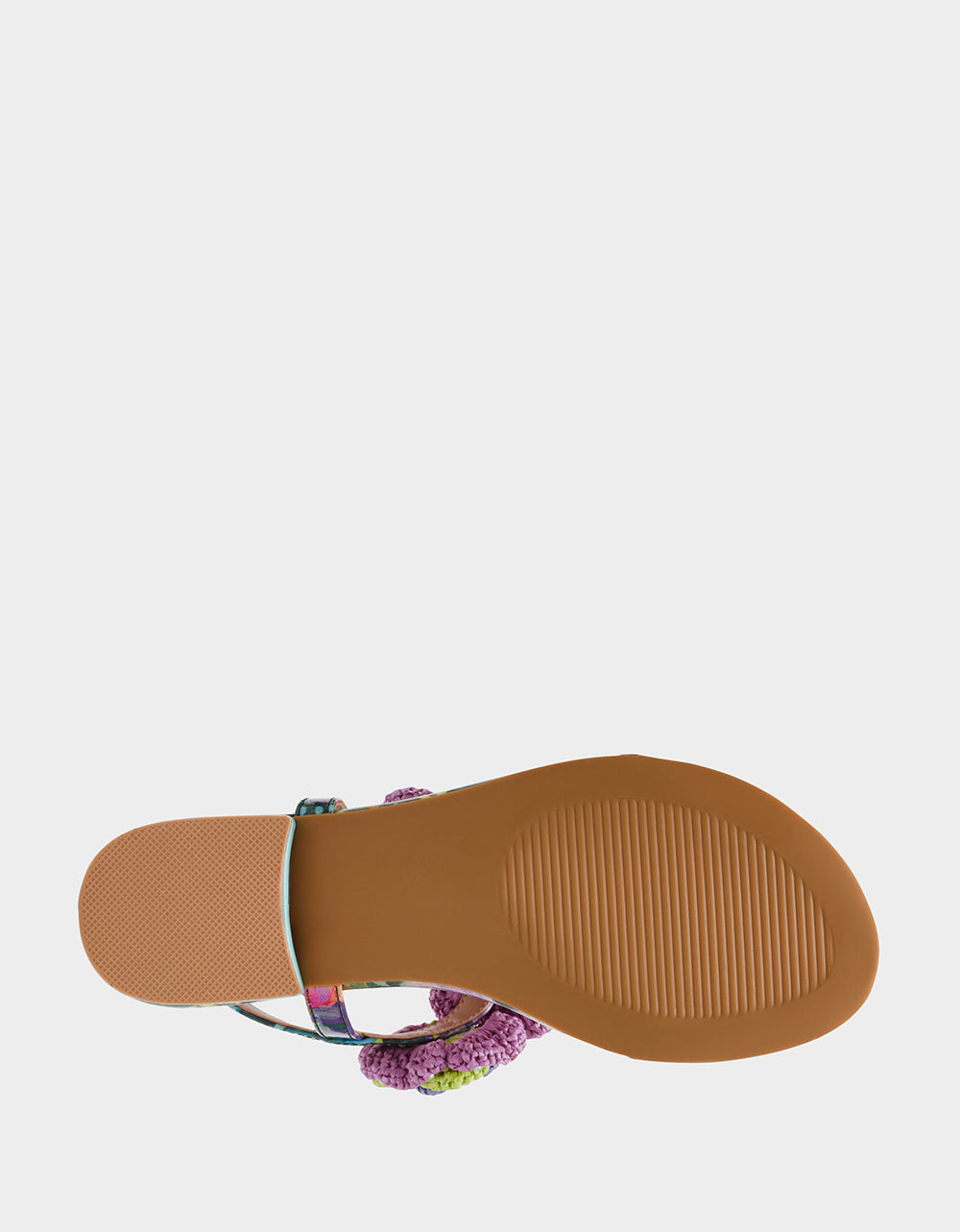 Betsey Johnson CINDII BRIGHT MULTI T-Strap Flat Thong Sandal