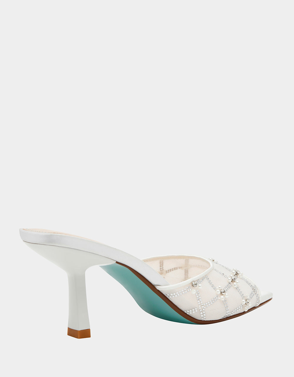 Betsey Johnson EMM IVORY Slip-On Mule Sandal