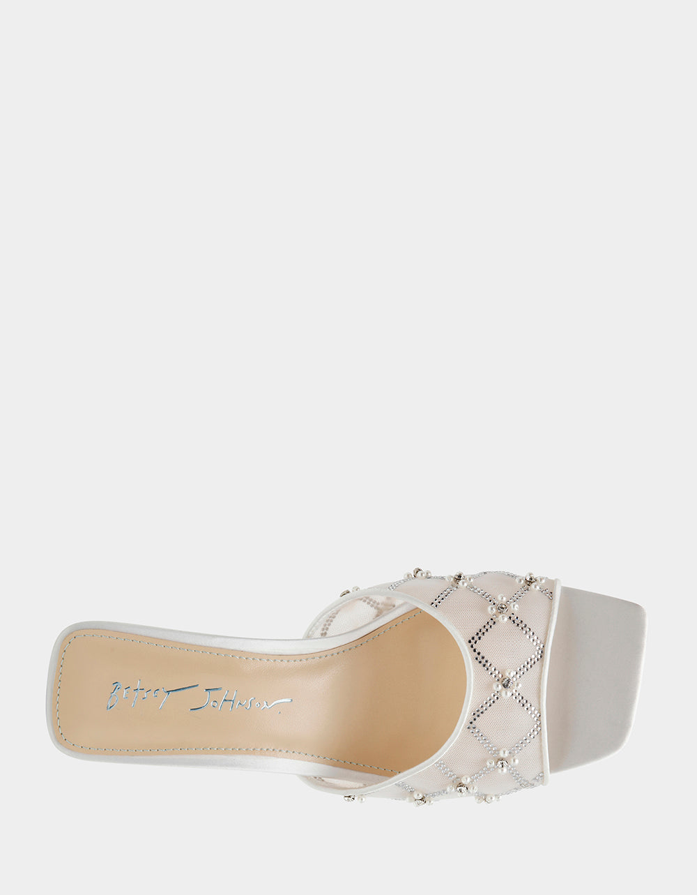 Betsey Johnson EMM IVORY Slip-On Mule Sandal