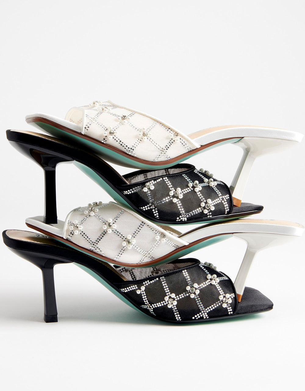 Betsey Johnson EMM IVORY Slip-On Mule Sandal
