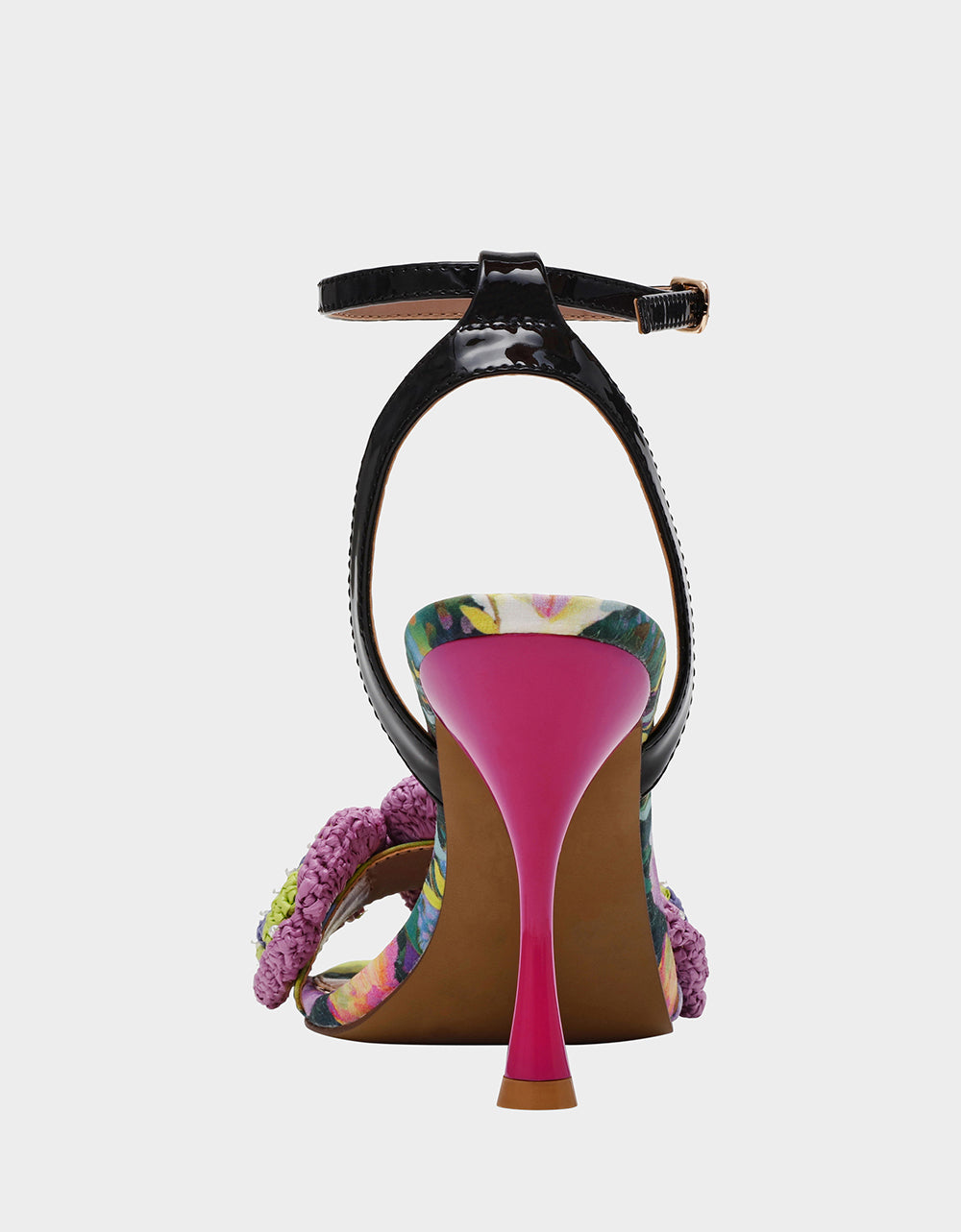 Betsey Johnson AINSLEYY BRIGHT MULTI Square-Toe Floral Heel