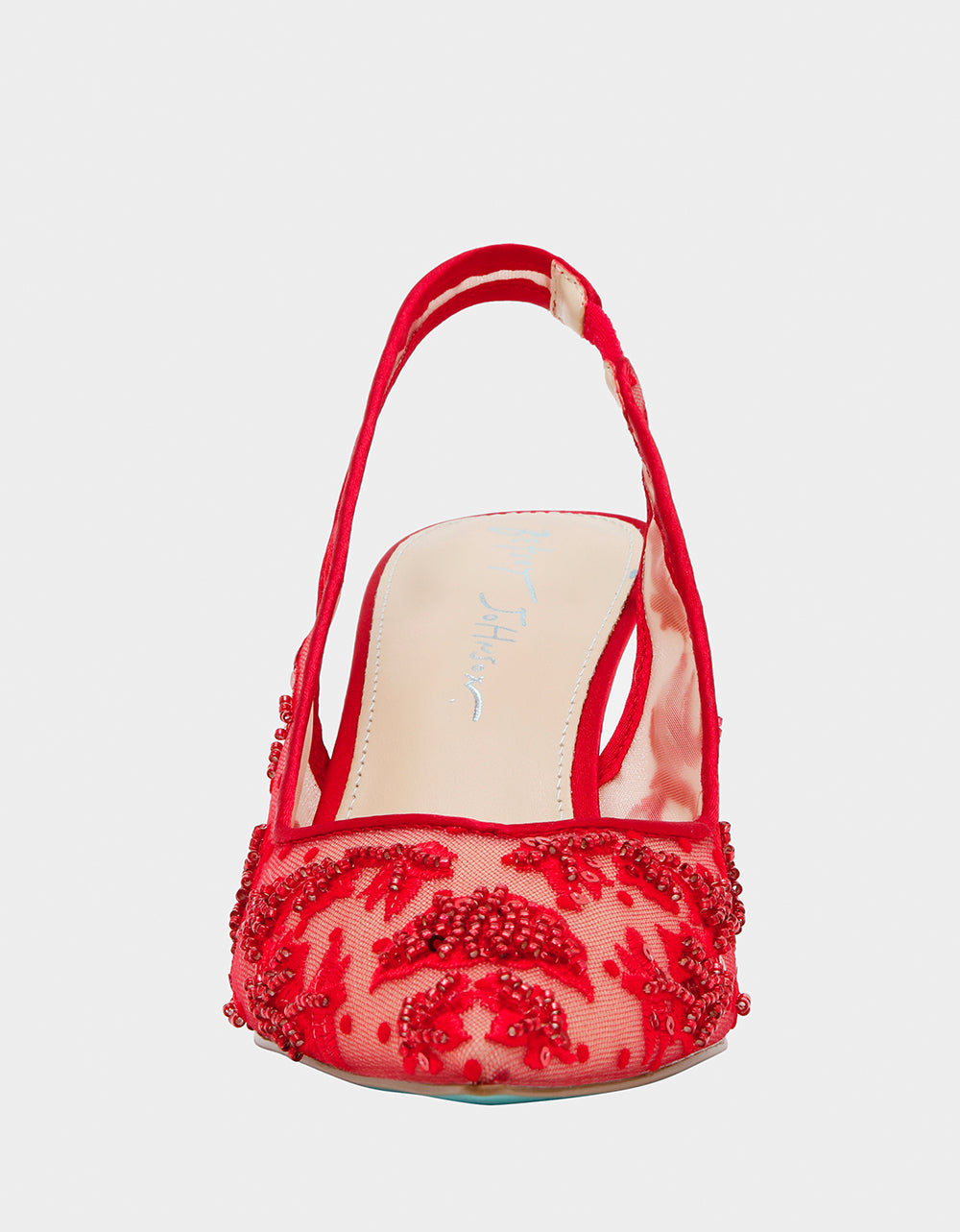 Betsey Johnson NIKKI RED Pointed Toe Slingback Heel