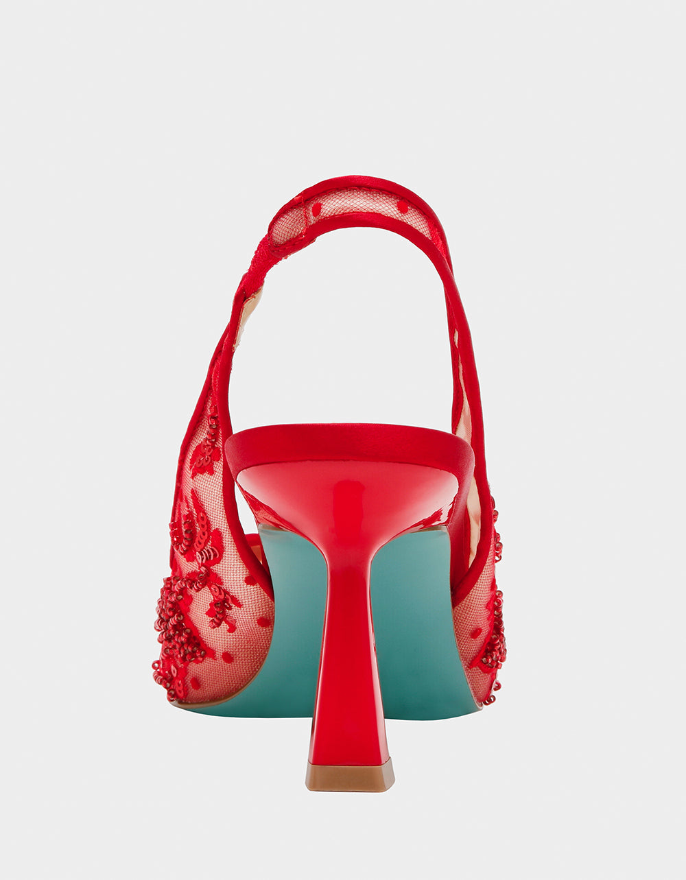 Betsey Johnson NIKKI RED Pointed Toe Slingback Heel