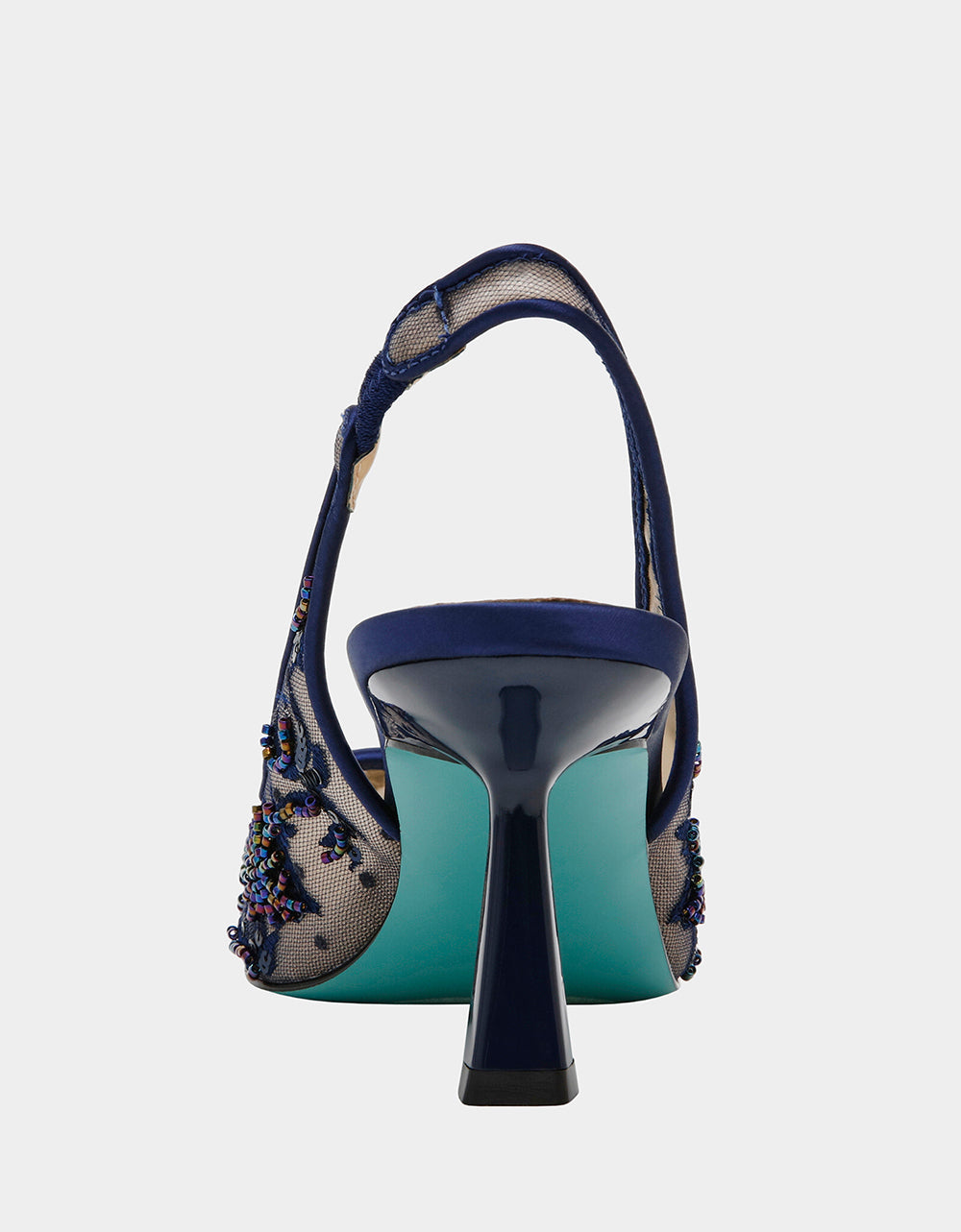 Betsey Johnson NIKKI NAVY Slingback Pointed Toe Heel