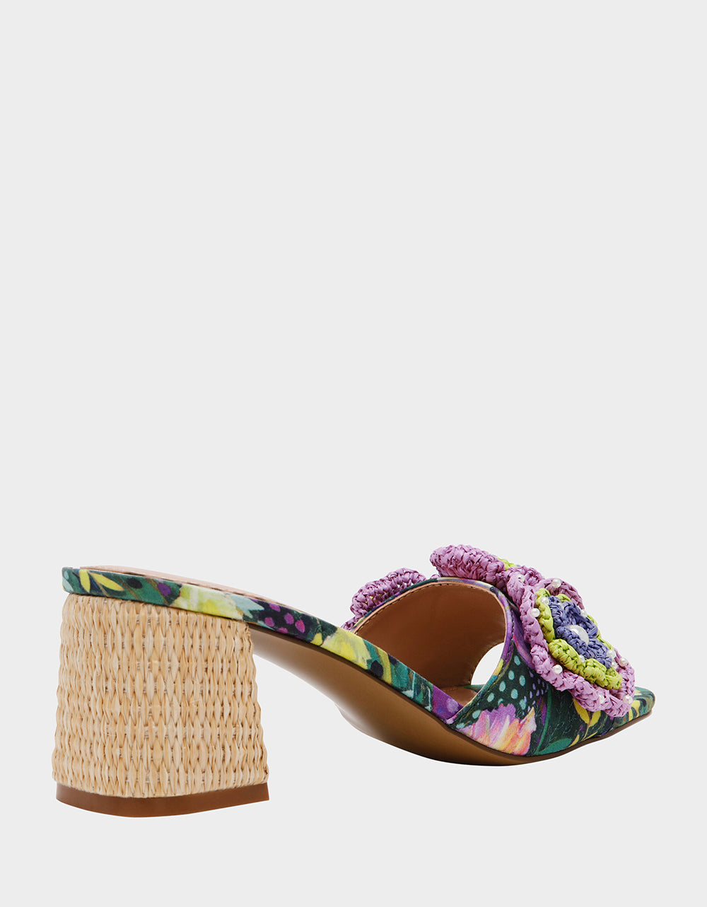 Betsey Johnson DIETRICH BRIGHT MULTI Square-Toe Mule Heel