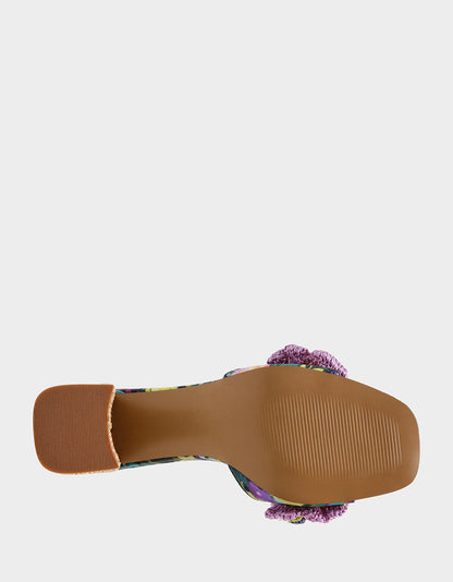 Betsey Johnson DIETRICH BRIGHT MULTI Square-Toe Mule Heel