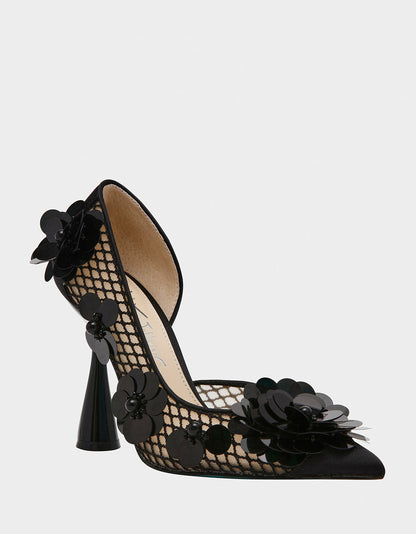 Betsey Johnson NASH BLACK Pointed Toe Heel