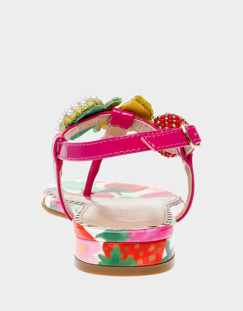 Betsey Johnson ANISTON BERRY MULTI Flat Sandal