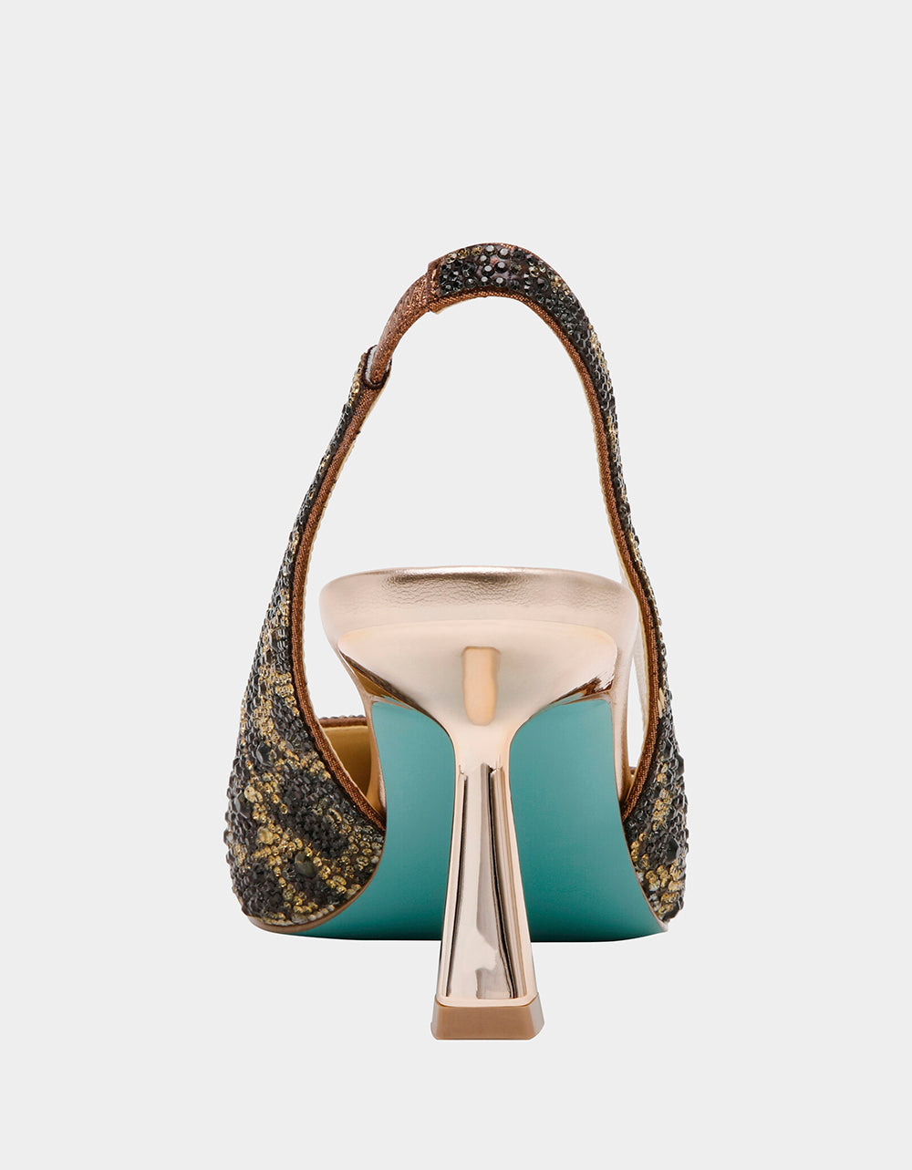 Betsey Johnson CLARK LEOPARD Slingback Women's Kitten Heel