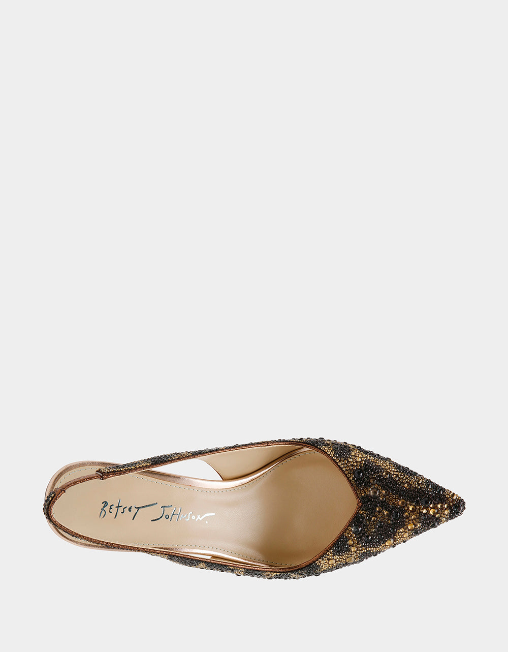 Betsey Johnson CLARK LEOPARD Slingback Women's Kitten Heel