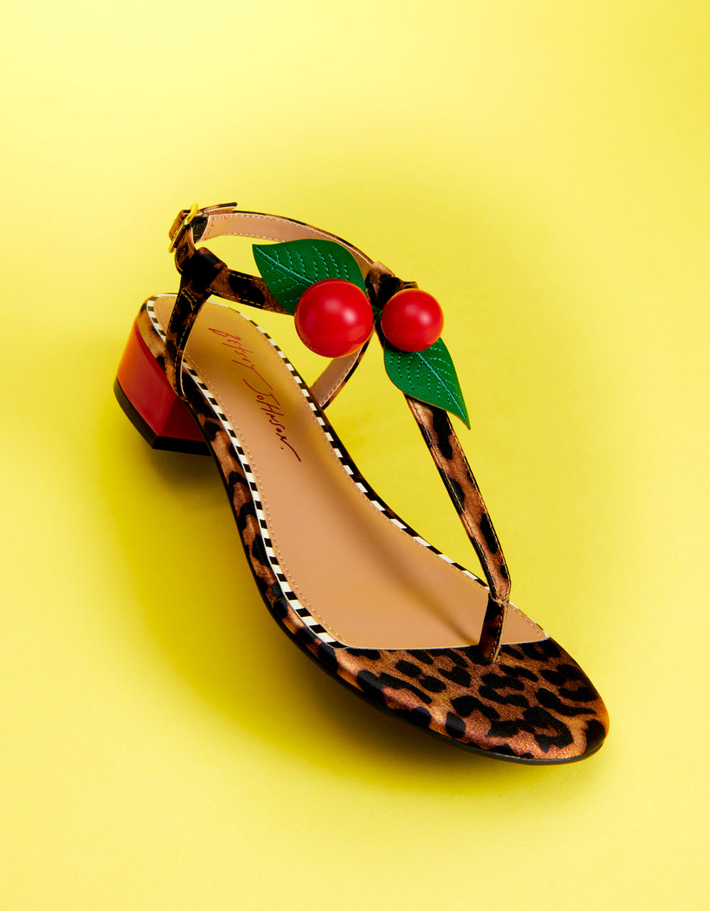 Betsey Johnson ASBURY LEOPARD Cherry Sandal