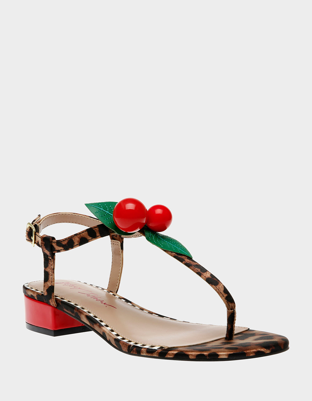 Betsey Johnson ASBURY LEOPARD Cherry Sandal