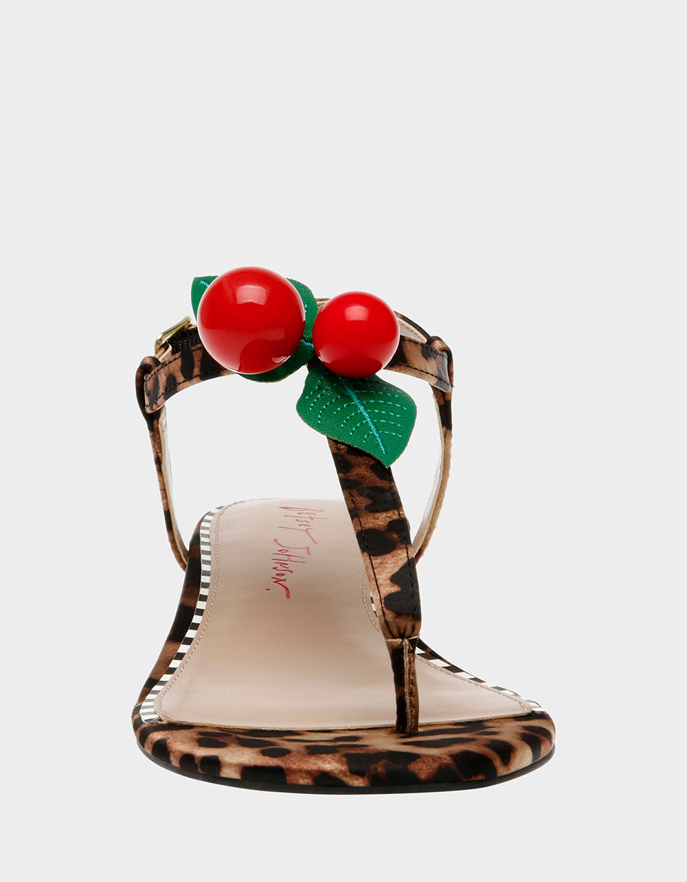 Betsey Johnson ASBURY LEOPARD Cherry Sandal